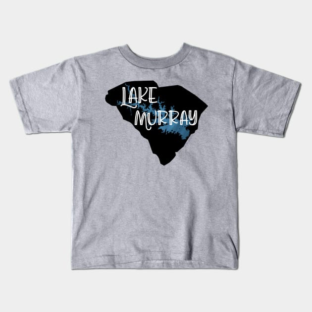 Lake Murray over South Carolina Kids T-Shirt by DRHArtistry